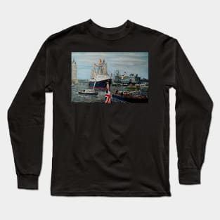 BRITANNIA IN LONDON FOR THE SILVER JUBILEE 1977 Long Sleeve T-Shirt